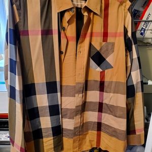 Burberry Thornaby Camel Nova Check Shirt